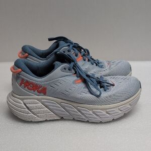 Hoka Gaviota 4 Women's Shoes In Blue, White and Orange Size 9B